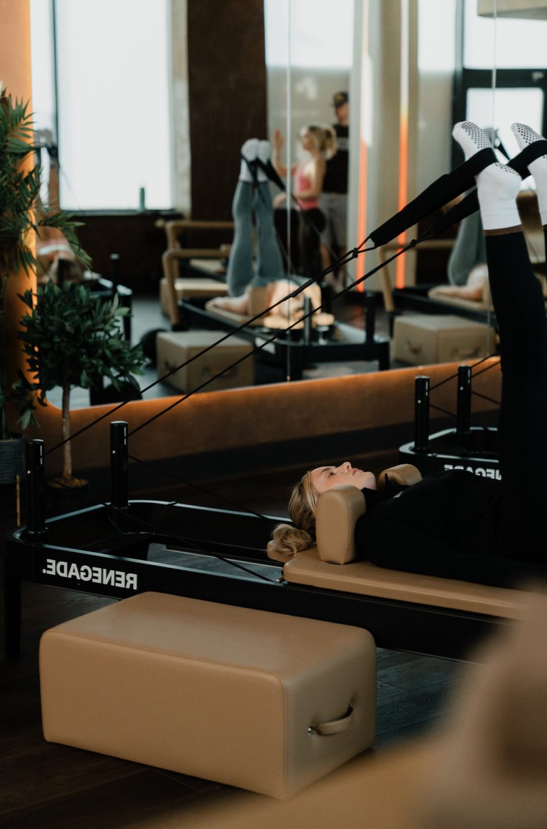 Renegade Reformer workout detail, reformer Pilates Bristol